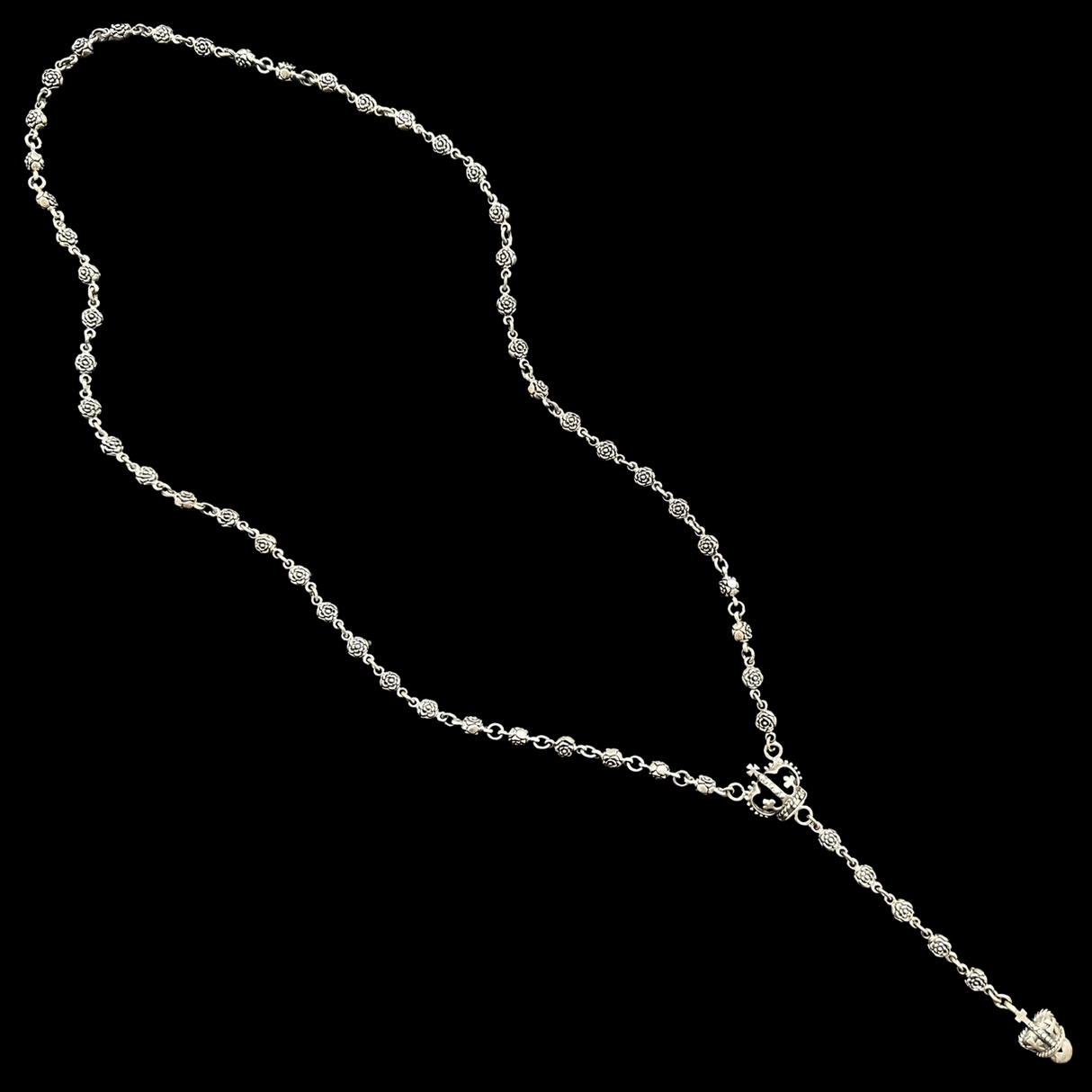 Rozariu din argint Roses and Crowns