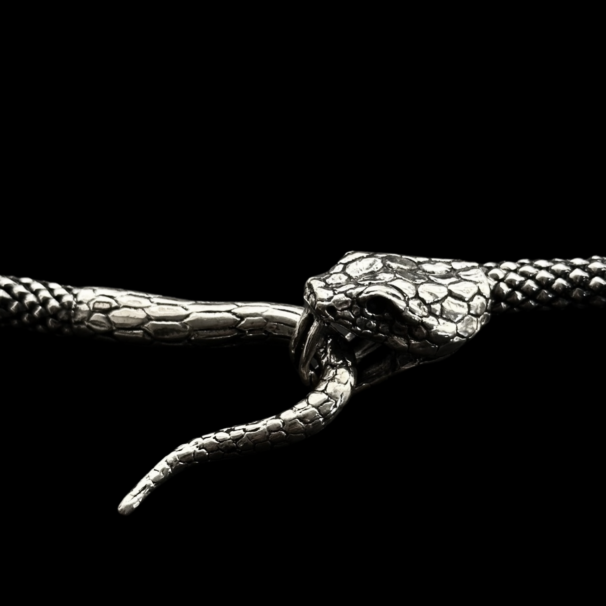 Colier din argint Serpent