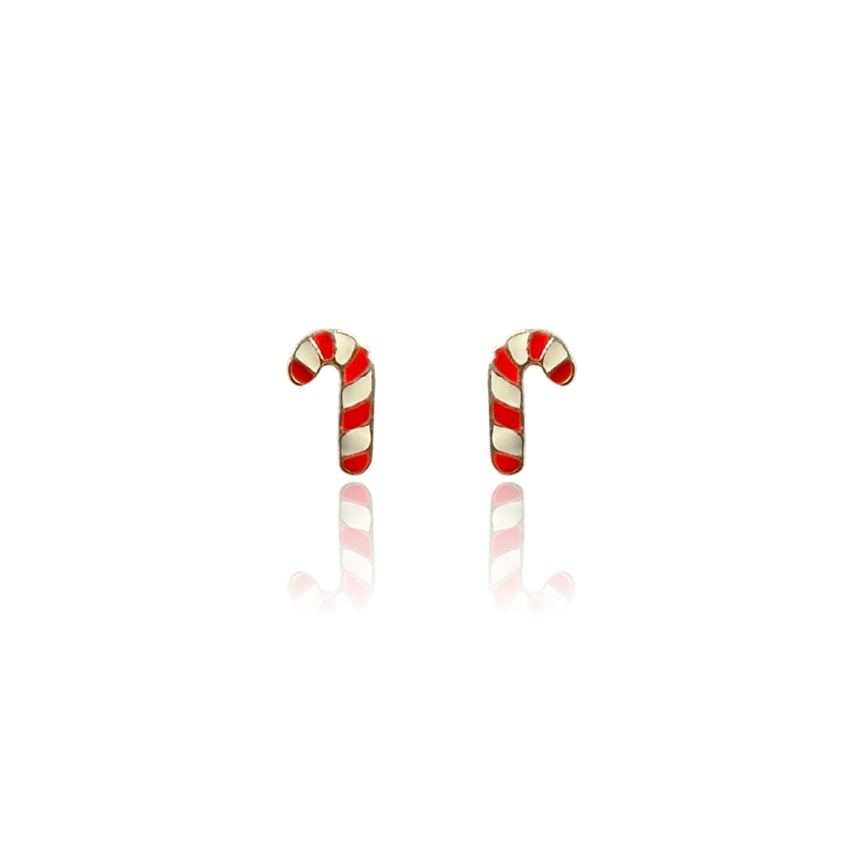 Cercei Argint Candy Cane