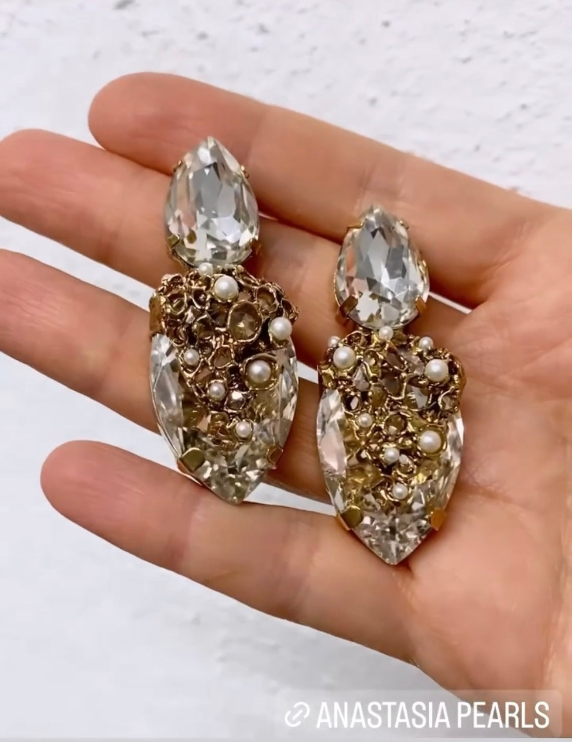 Cercei cu cristale Anastasia