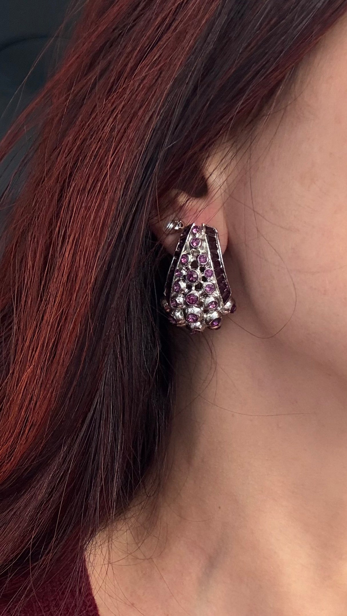 Cercei cu perle si cristale Starlight