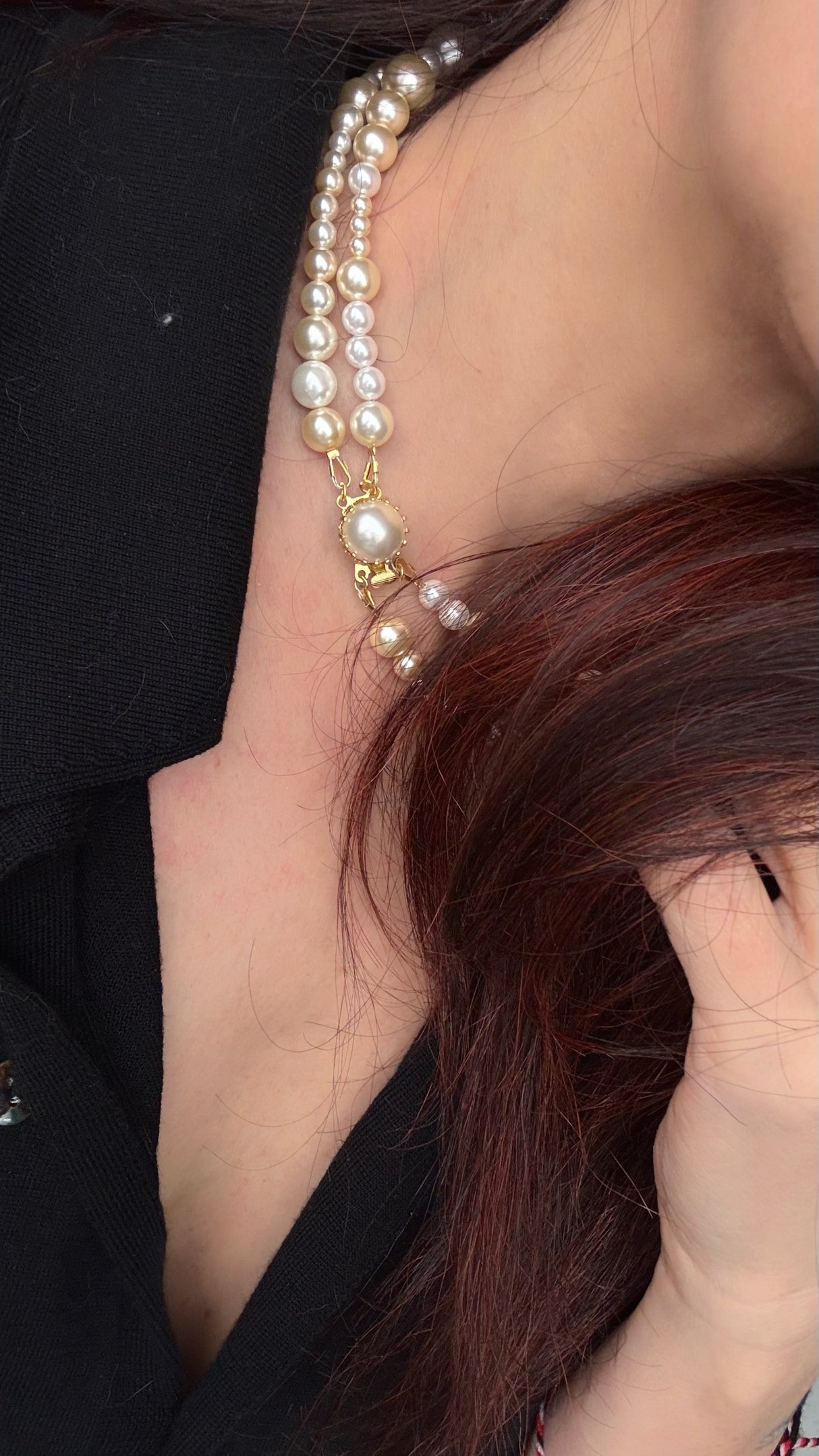 Colier cu perle Marcella - Creamy