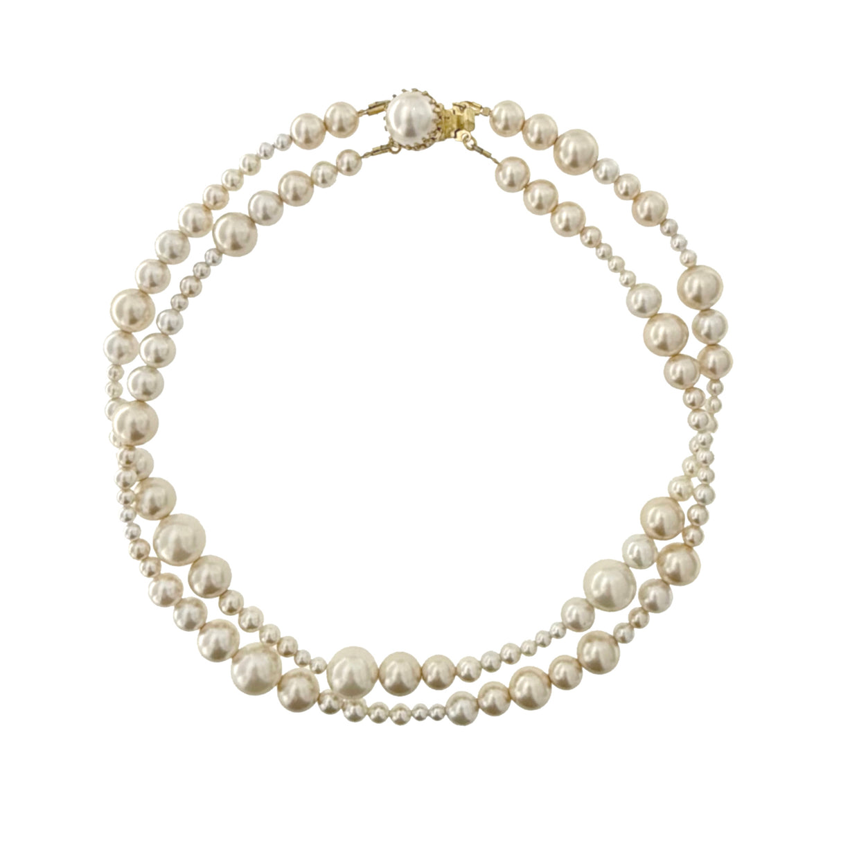 Colier cu perle Marcella - Creamy