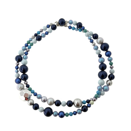 Colier cu perle de sticla Swarovski Marcella - 4 variante de culori