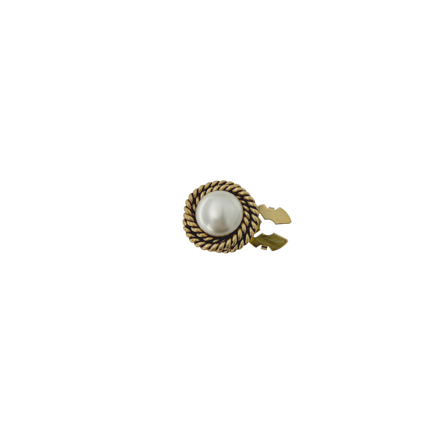 Buton-bijuterie pentru nasturi Ivory Ropes
