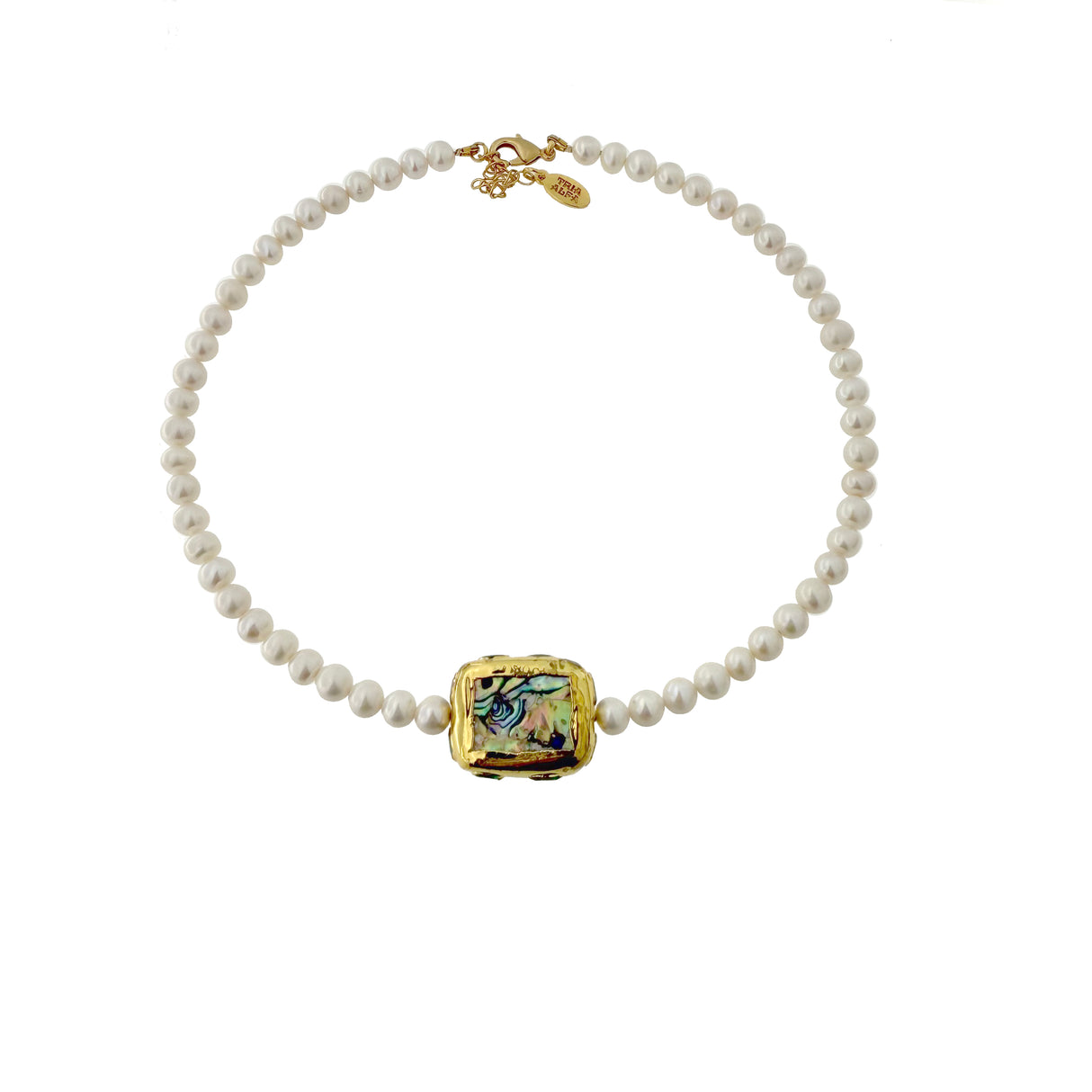 Colier perle de cultura de apa dulce Abalina