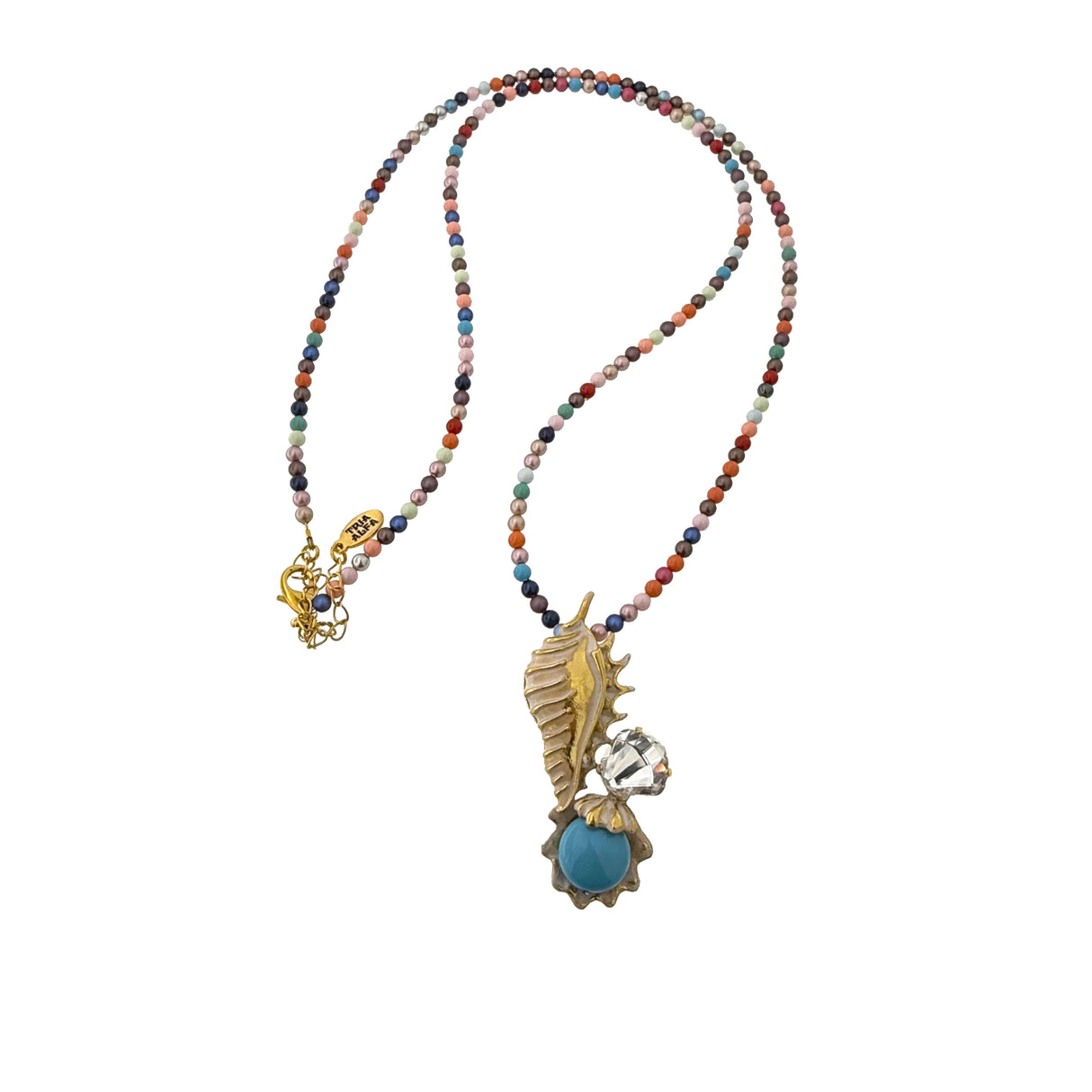 Colier cu perle si scoica Calypso