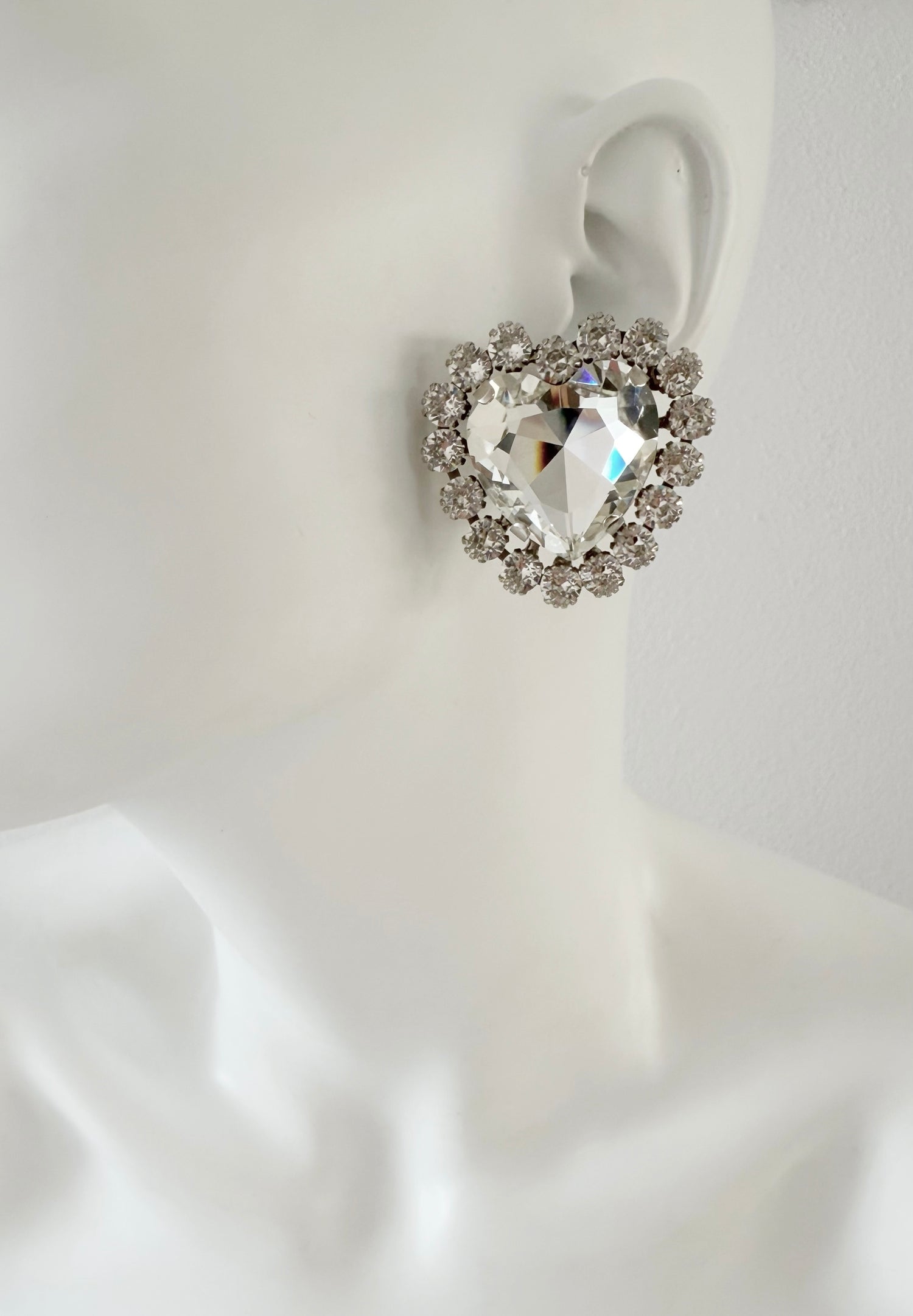 Cercei inima cu cristale Amoria- editie limitata