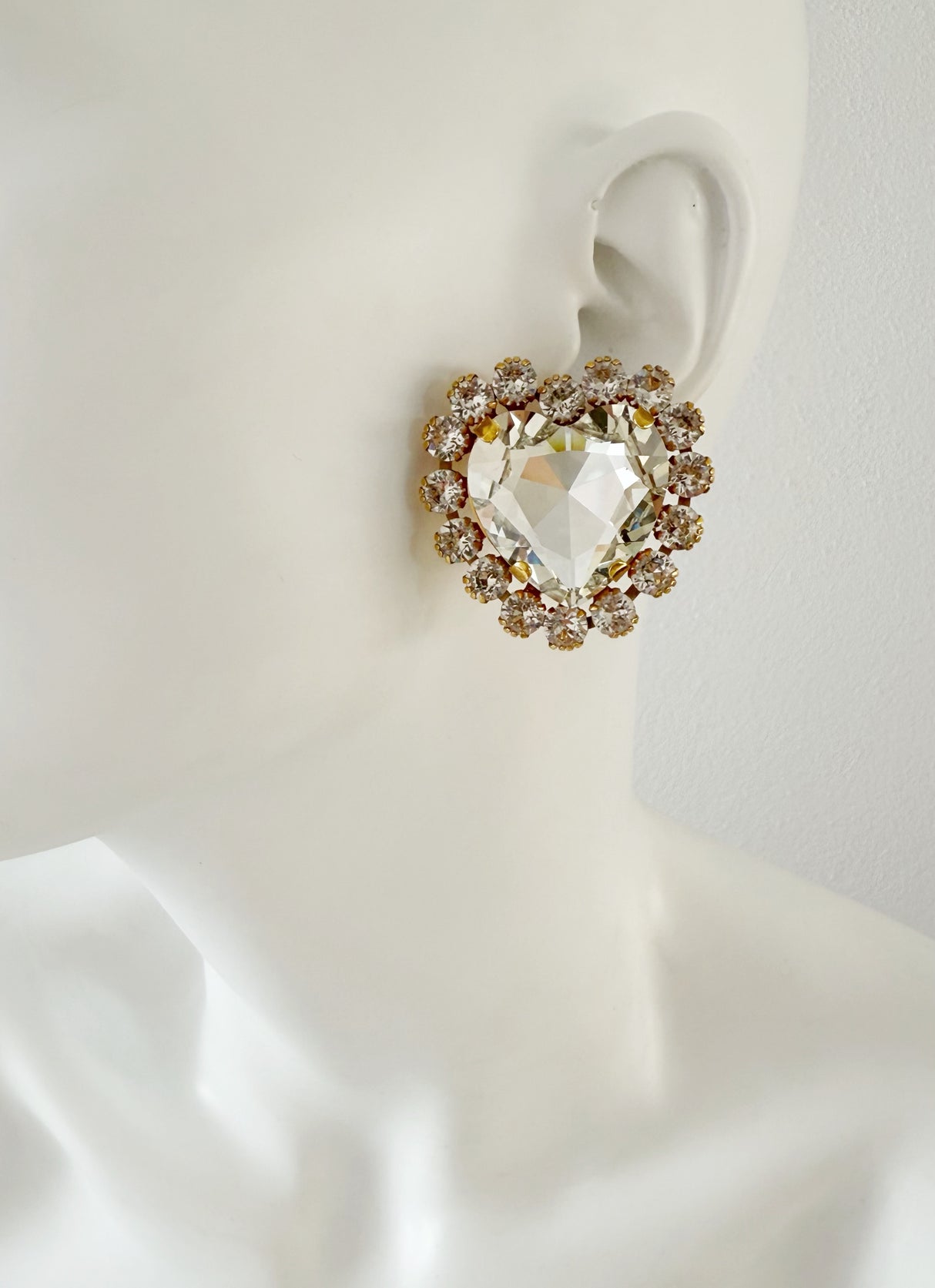 Cercei inima cu cristale Amoria- editie limitata