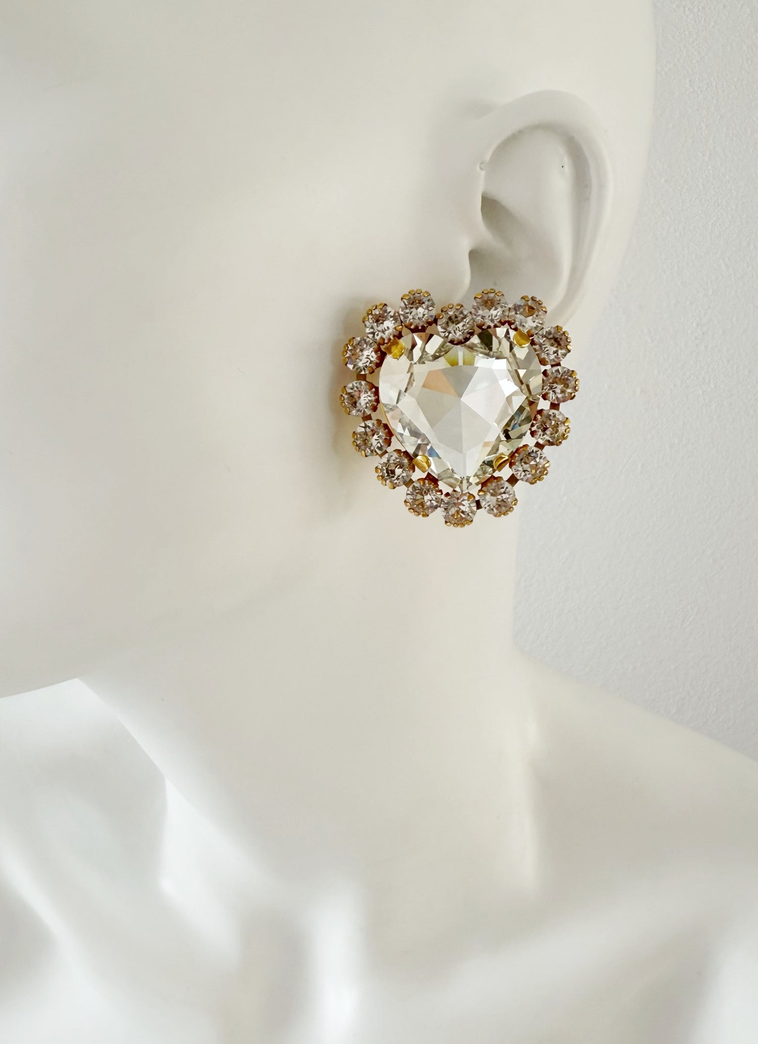 Cercei inima cu cristale Amoria- editie limitata