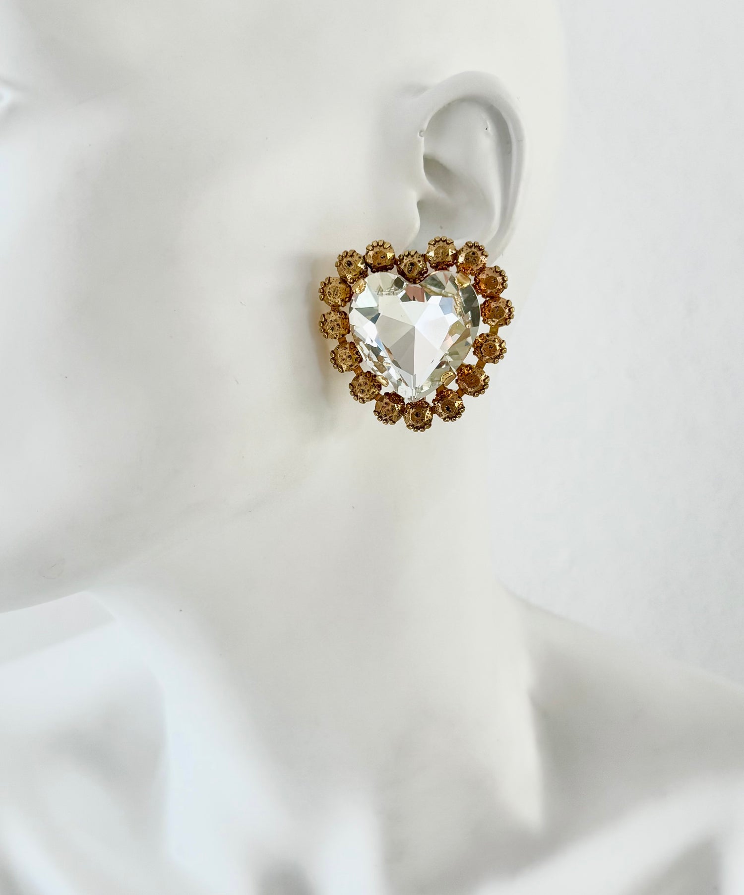 Cercei inima cu cristale Amoria- editie limitata