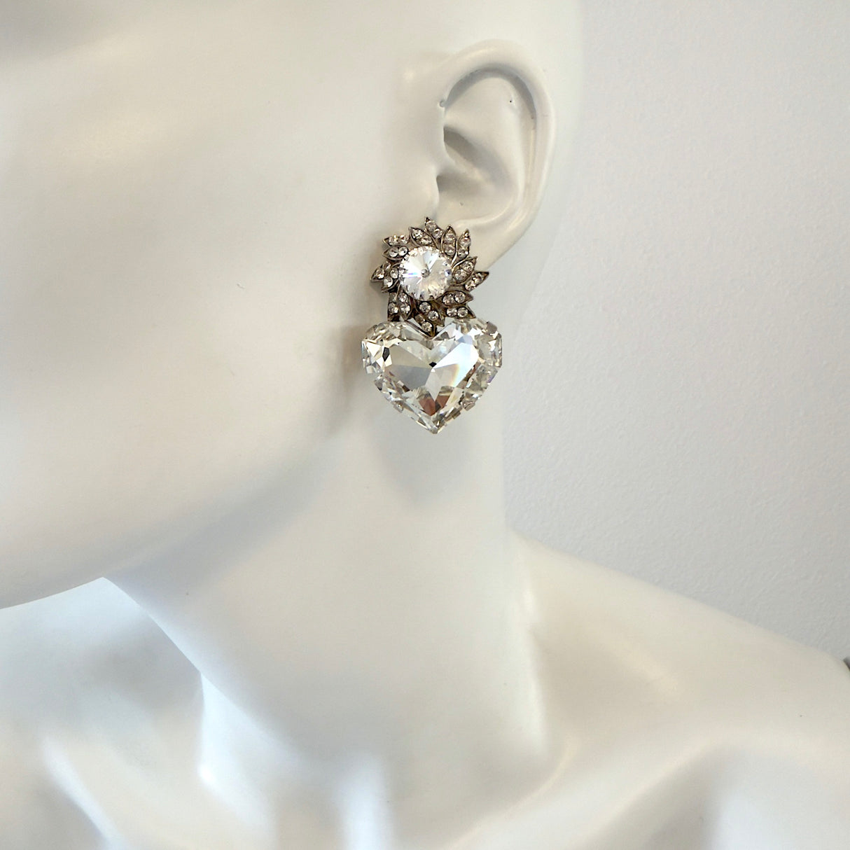 Cercei inima cristal Solaria Crystal