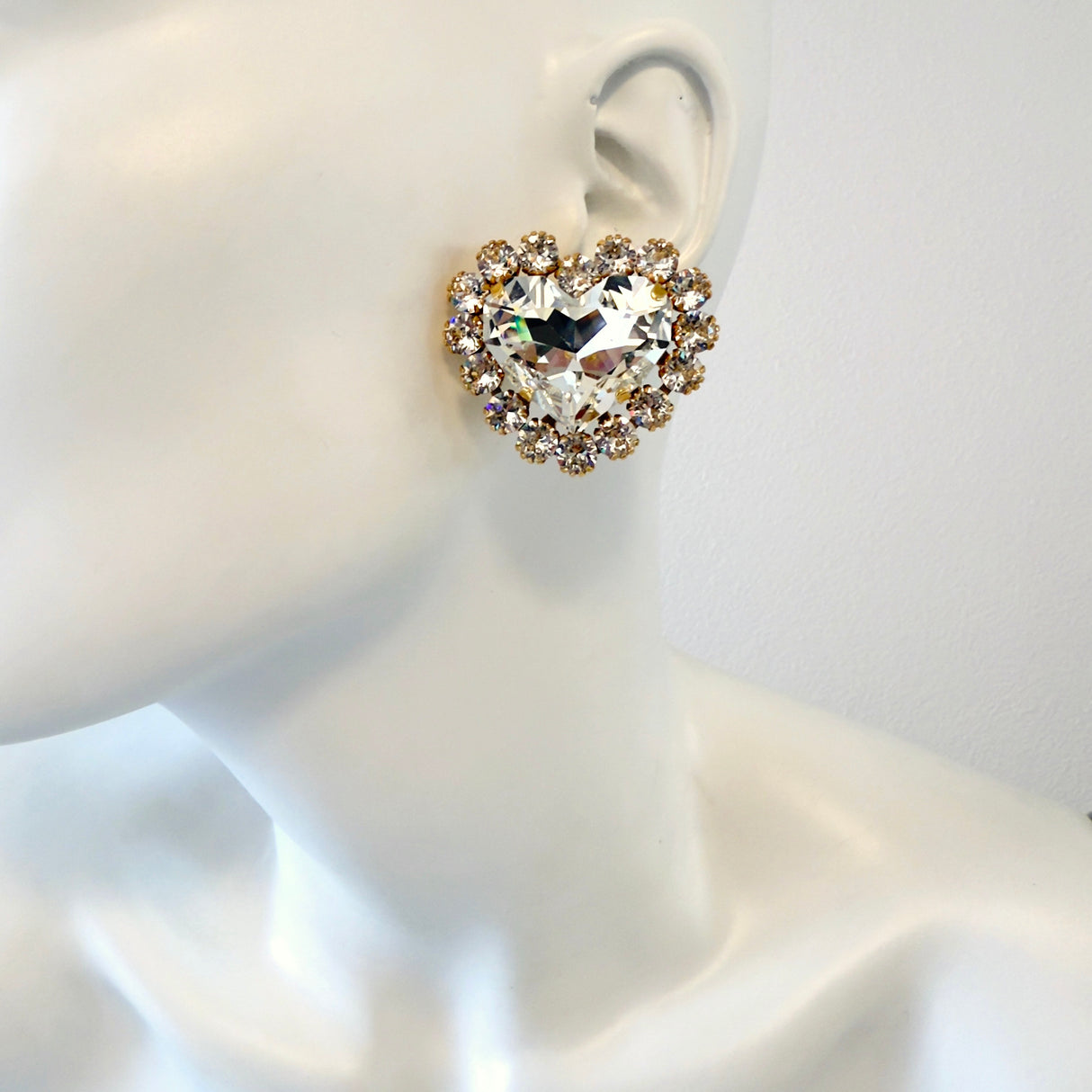 Cercei inima cu cristale Amorina- editie limitata