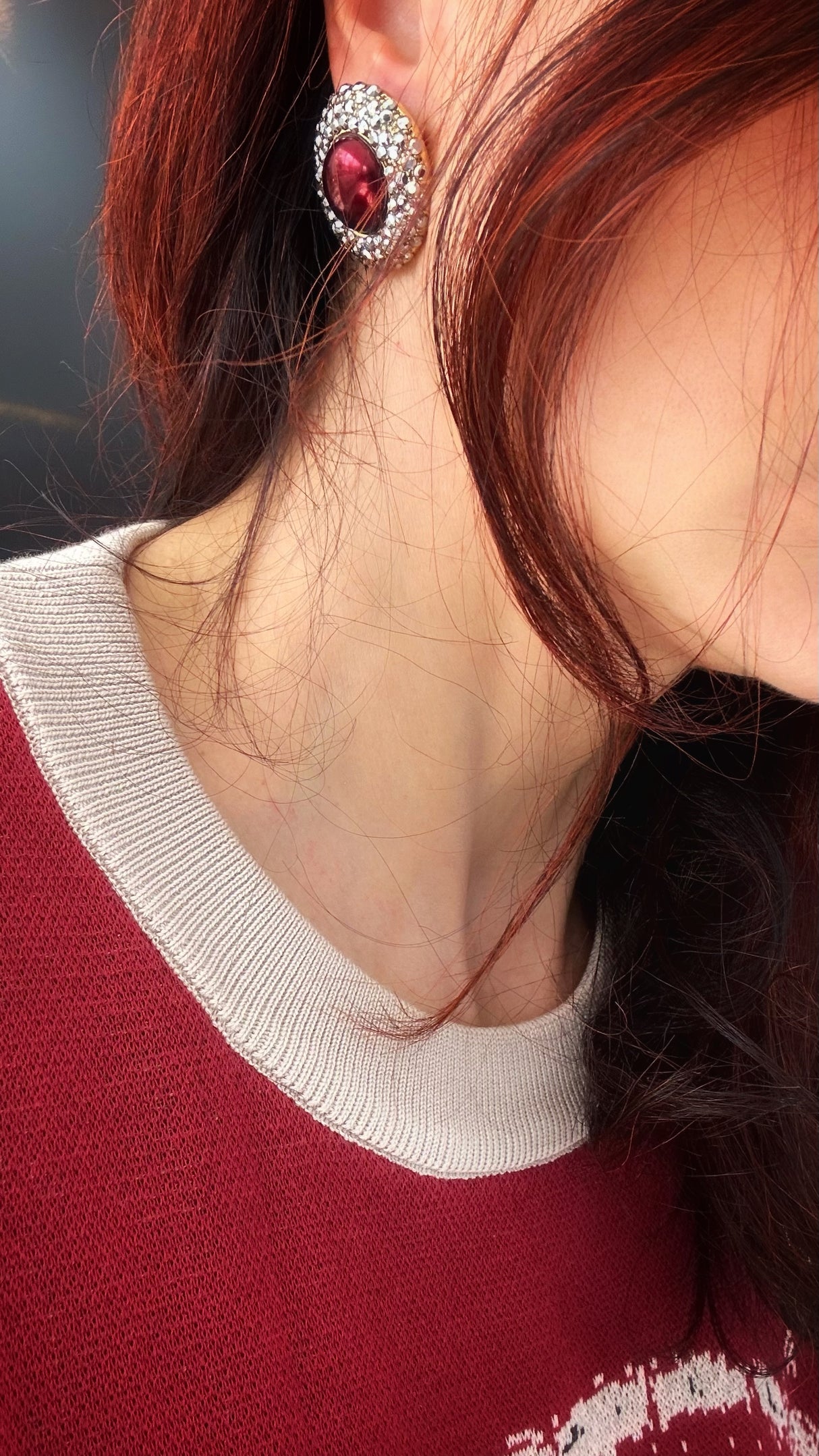 Cercei cristale si perle Coco