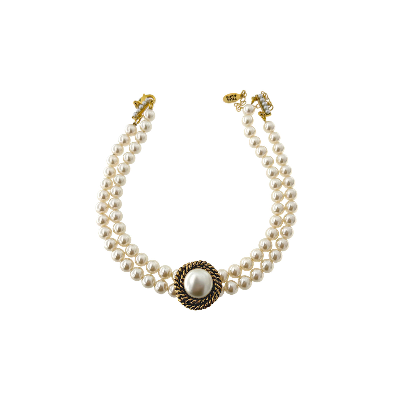 Colier perle tip choker Ivory Ropes