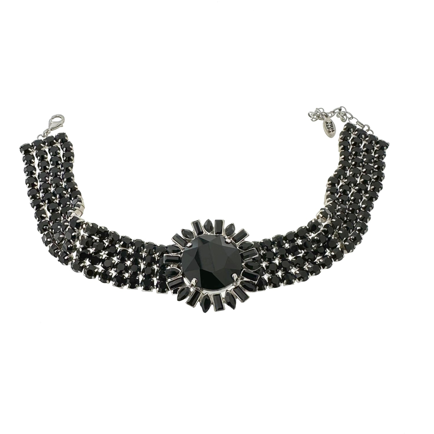 Colier tip choker cu cristale Agnes