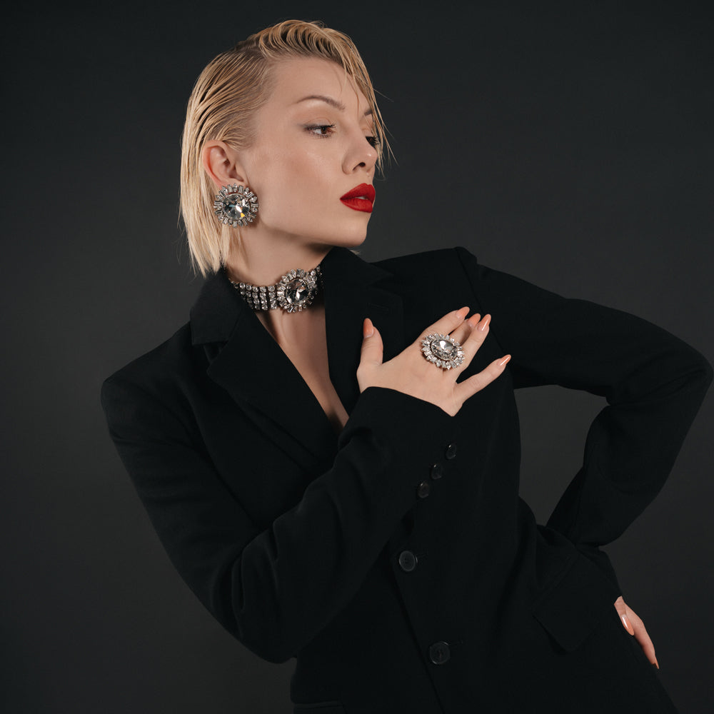 Cercei cu cristale Agnes