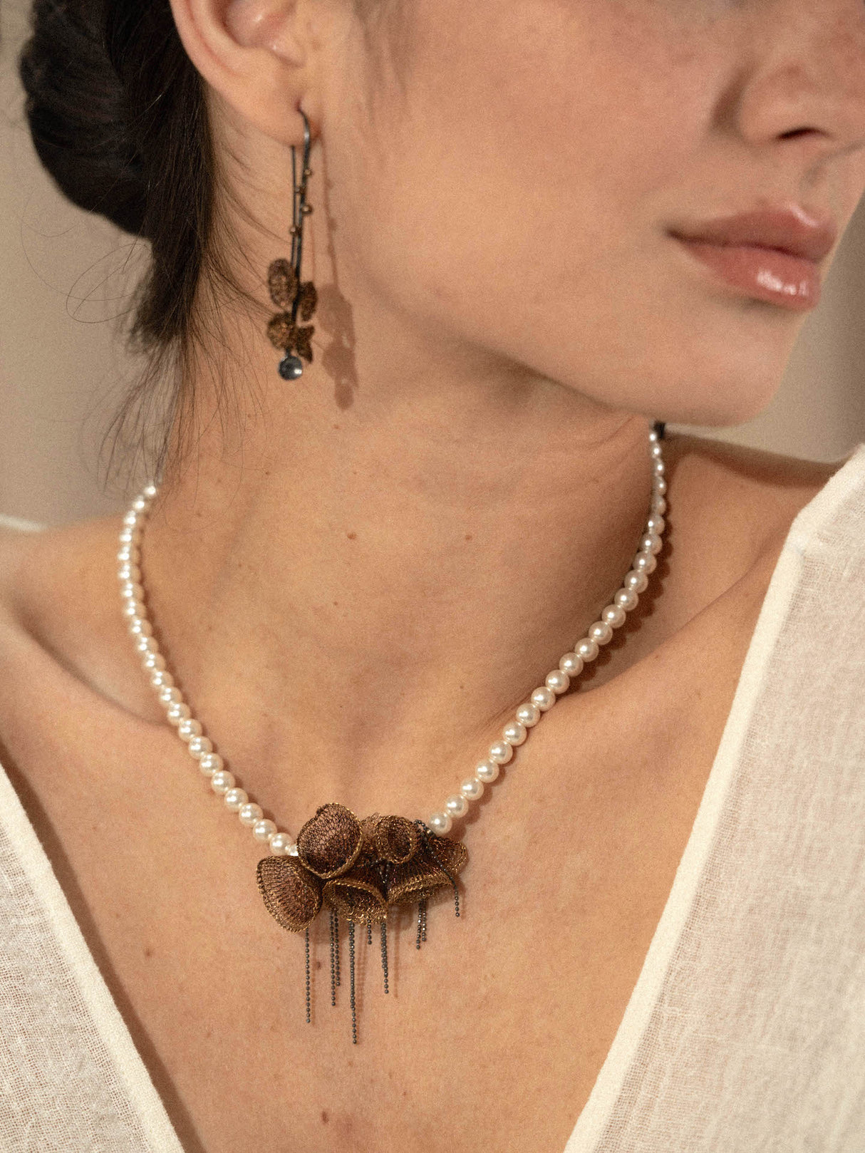 Colier Mozuku Pearls