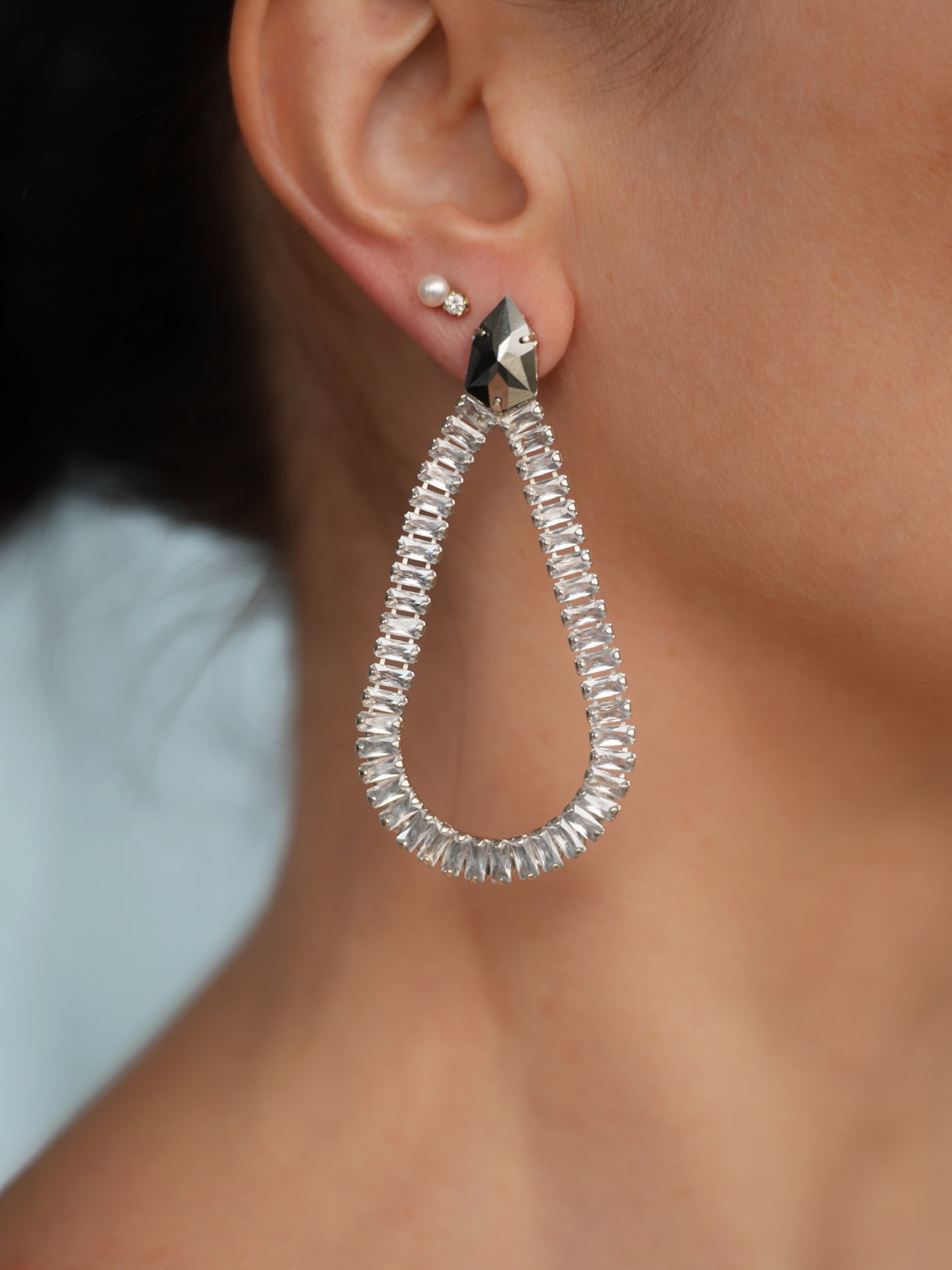 Cercei cu cristale "Éclat"