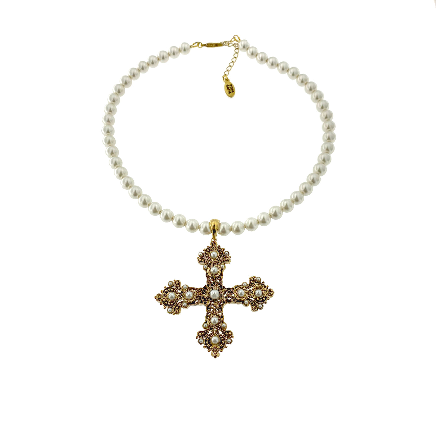 Colier cruce Francesca