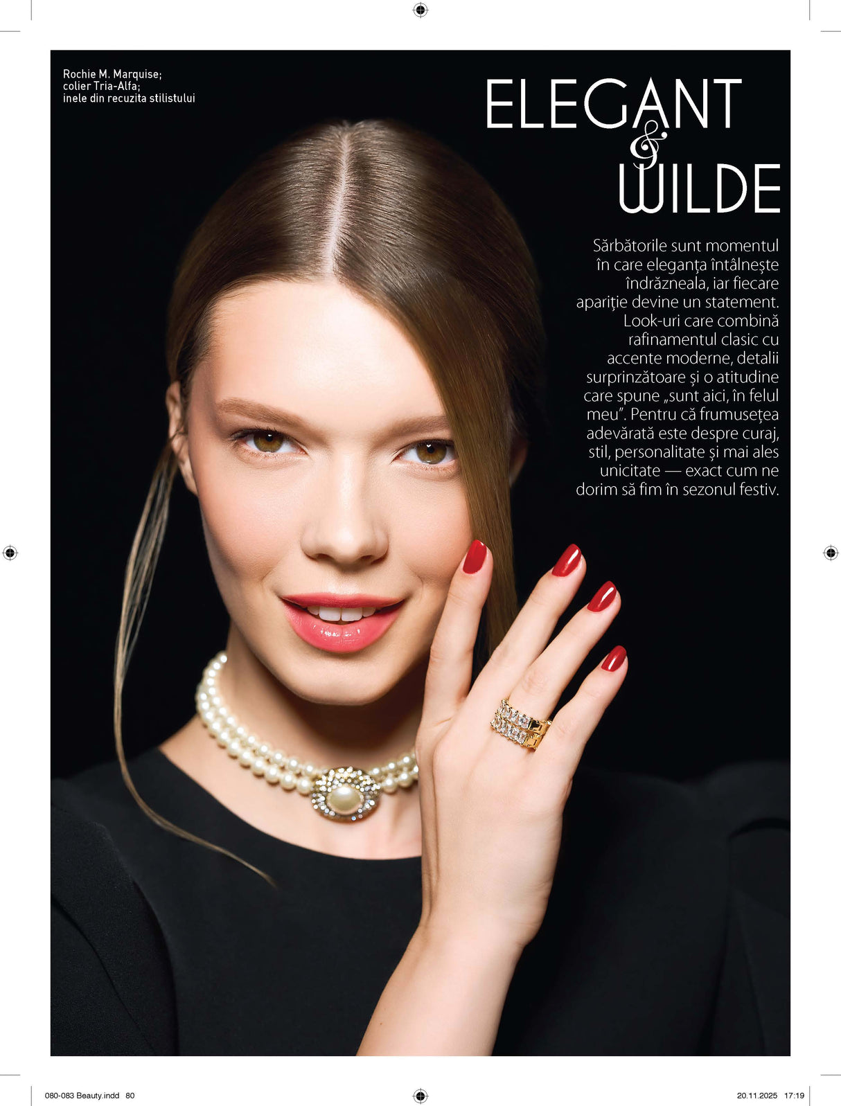 Colier perle tip choker Coco