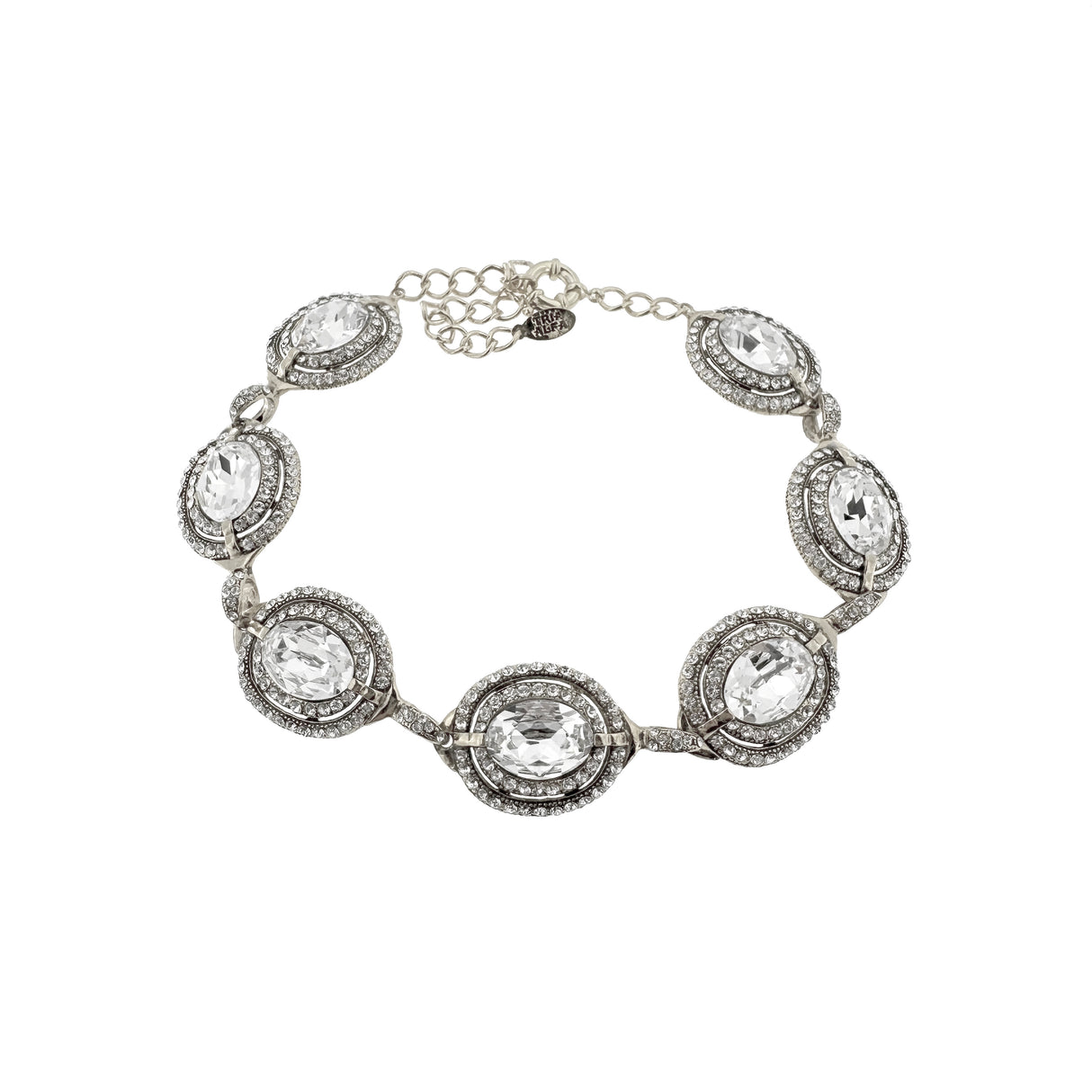 Colier tip choker cu cristale Campbell
