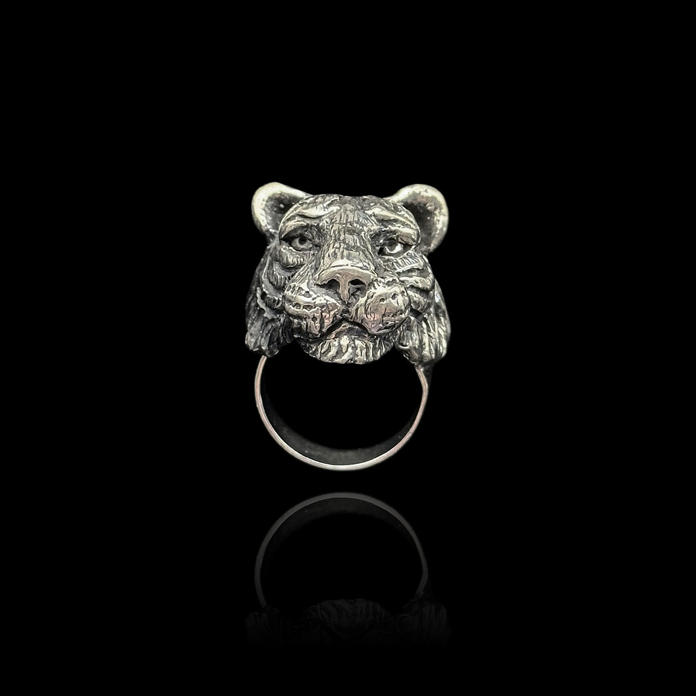 Inel Argint Tiger