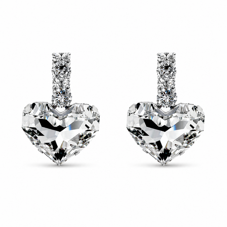 Cercei inima cristal Amina Heart