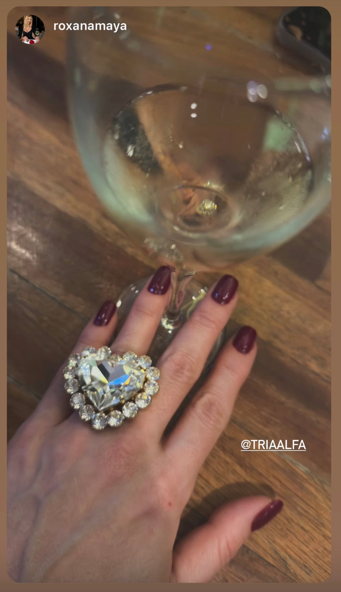 Inel inima cu cristale Amorina- editie limitata