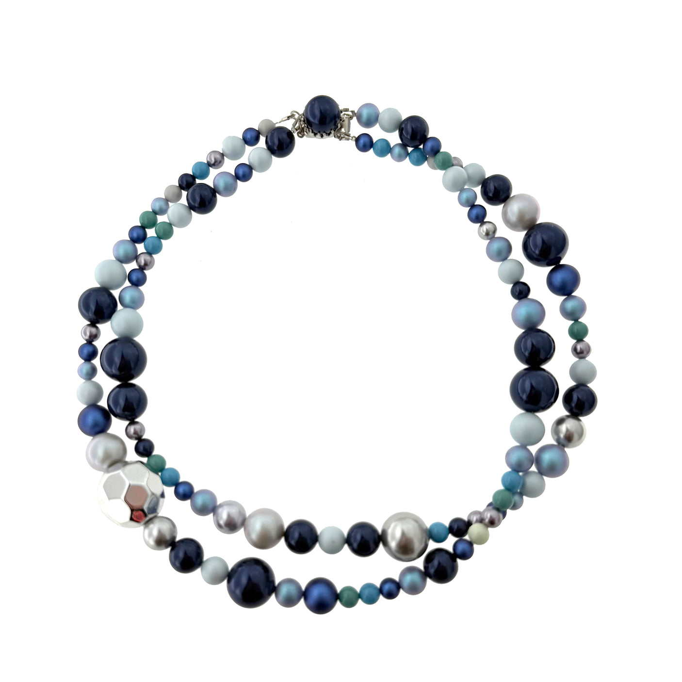 Colier cu perle Marcella - Blues