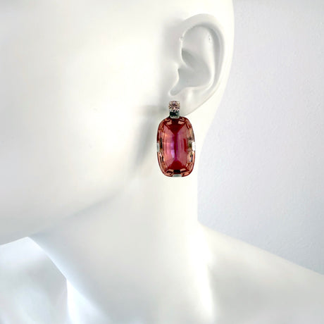 Cercei cu cristale Libre Rosa