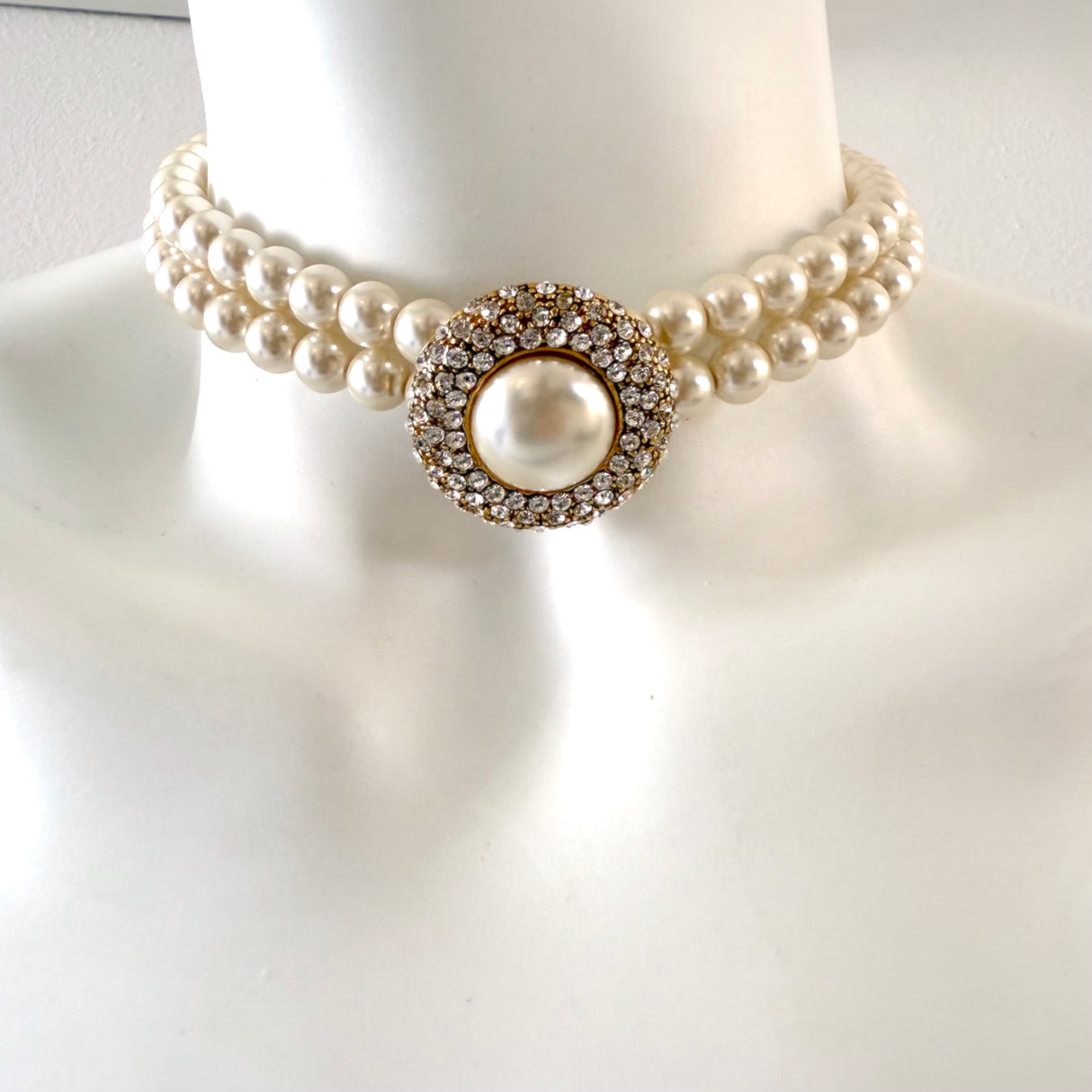 Colier perle tip choker Coco