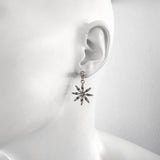 Cercei cu cristale zirconia Winter Flowers