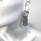 Cercei inima cristal Baguette Cascade