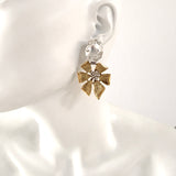 Cercei florali Couture Bloom - cristale Swarovski & Jean Paul Gaultier - editie limitata