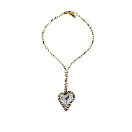 Colier inima cristal Heart Drop