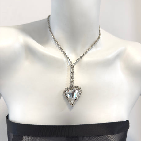 Colier inima cristal Heart Drop