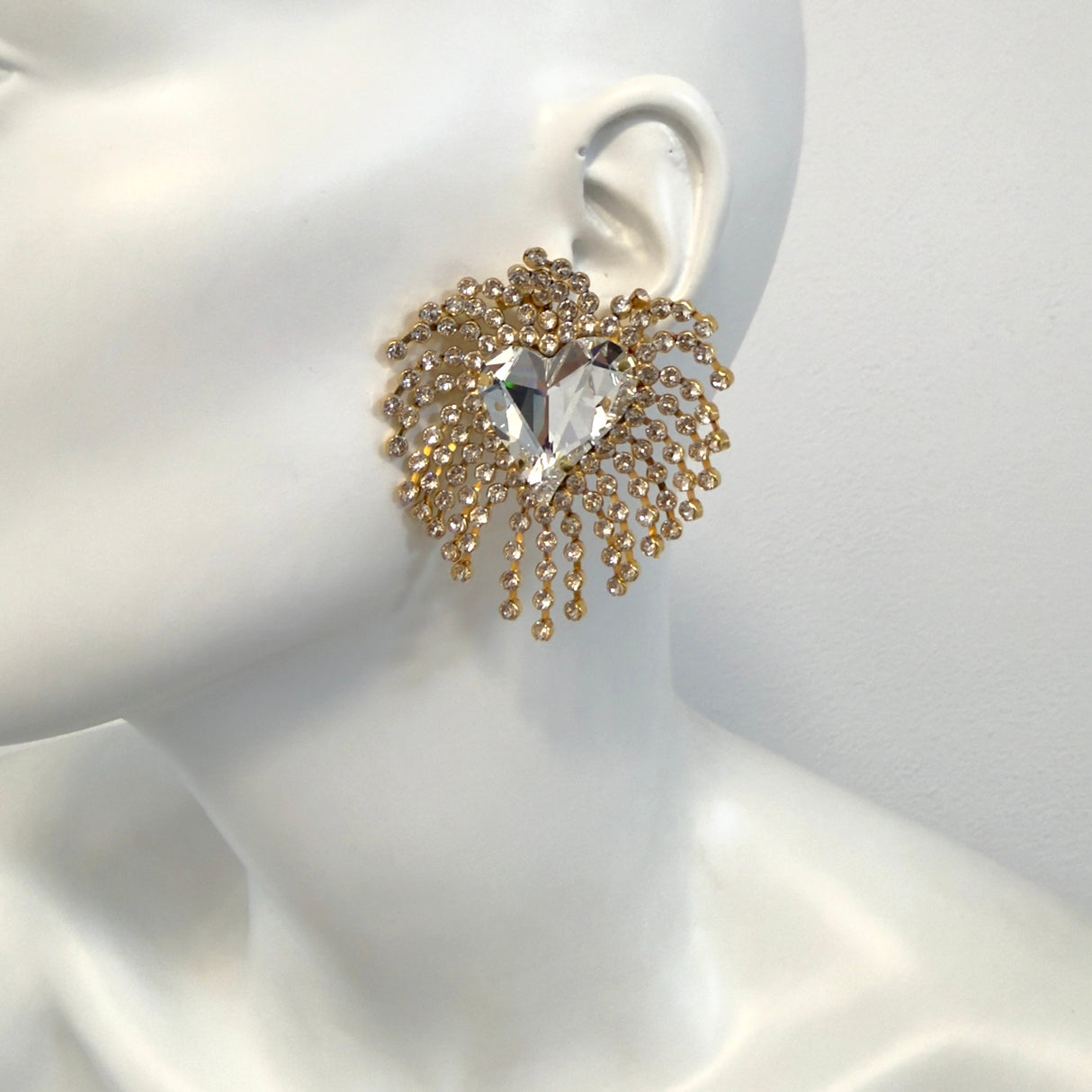 Cercei inima cristal Radiant Heart