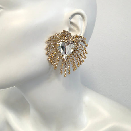 Cercei inima cristal Radiant Heart