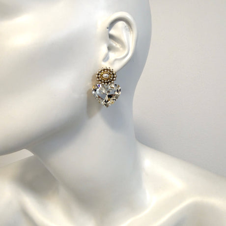 Cercei inima  cristal Petite Heart