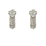 Cercei inima cristal Baguette Cascade