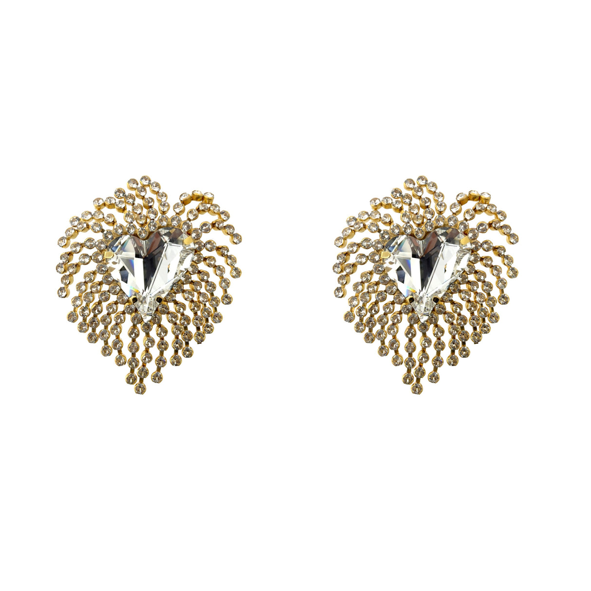 Cercei inima cristal Radiant Heart