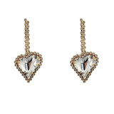 Cercei inima cristal Heart Drop