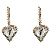 Cercei Heart Drop Inima Cristal