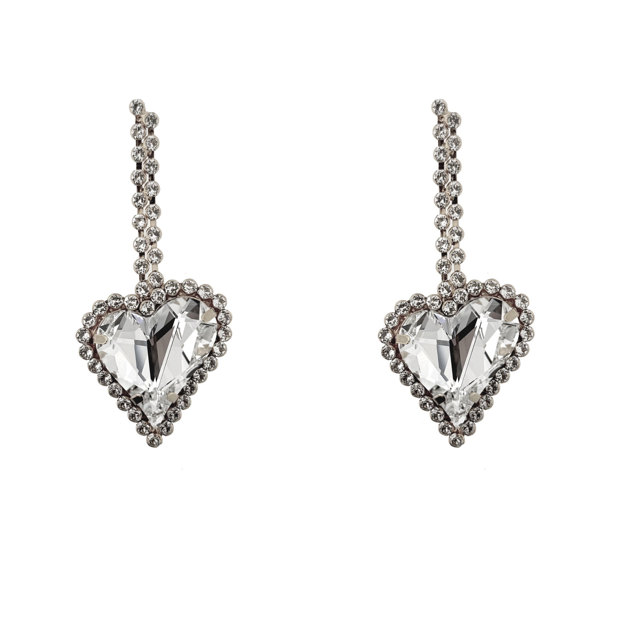 Cercei inima cristal Heart Drop