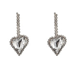 Cercei inima cristal Heart Drop