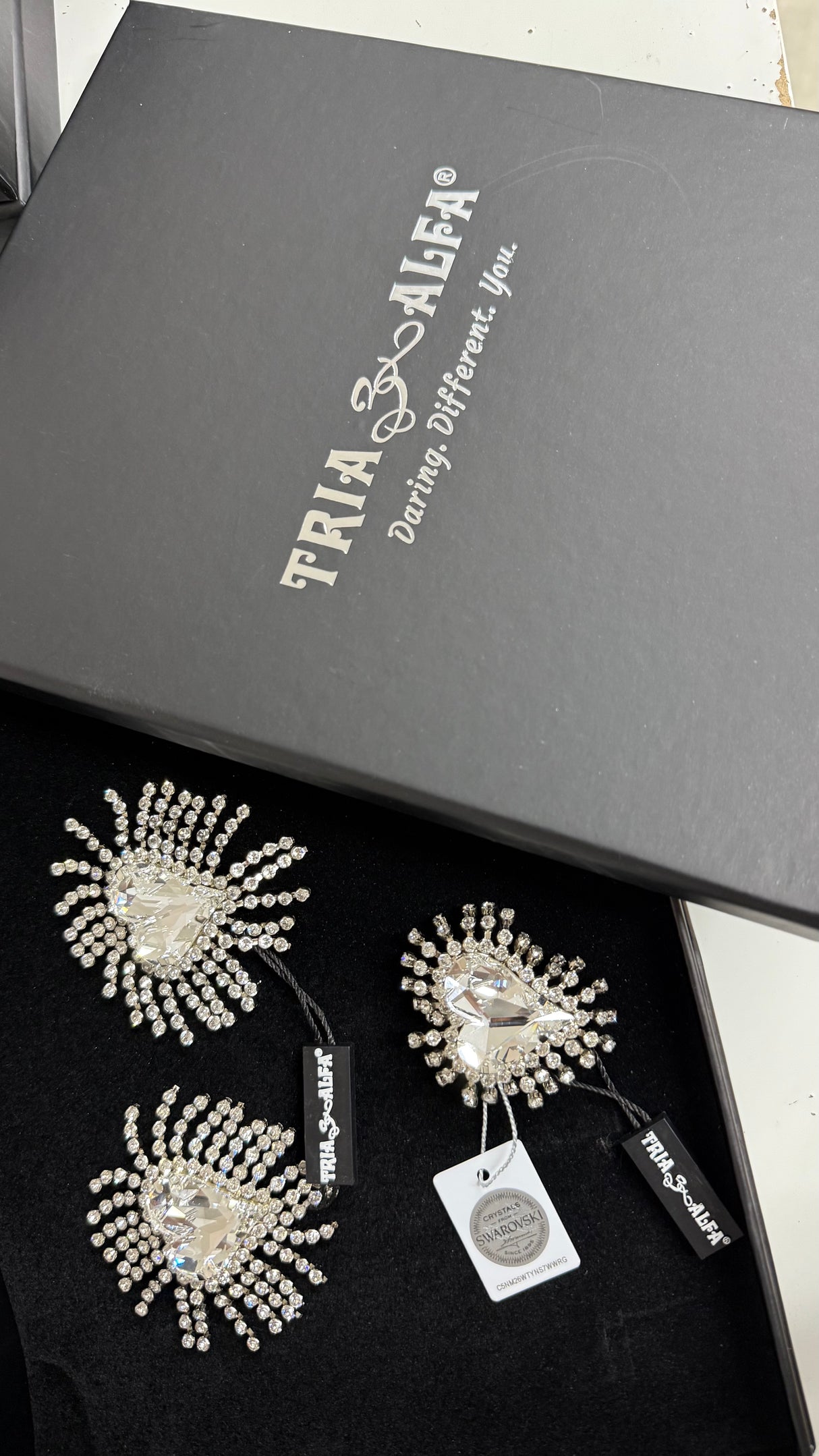 Cercei inima cristale Radiant Heart