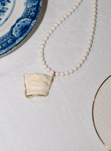 Colier perle Stone Lips