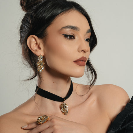 Cercei cu cristale Anastasia